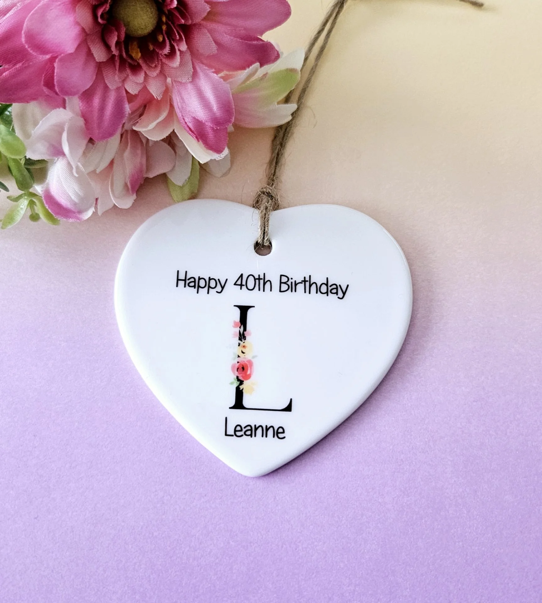 Happy 40th Birthday Ceramic - Image 2