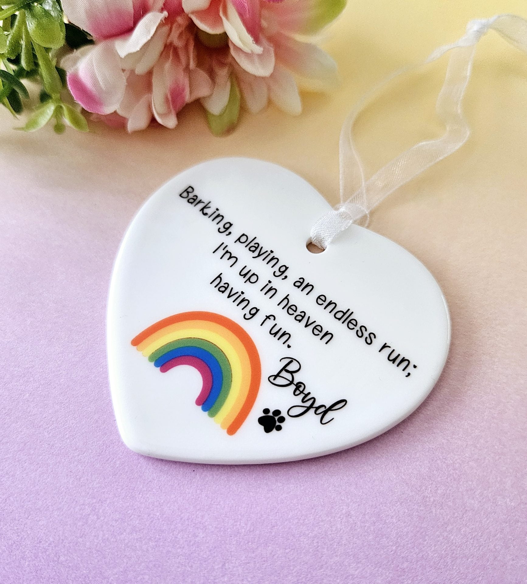 Barking Playing An Endless Run, Pet Memorial Gift, Personalised Dog Gift - Image 3