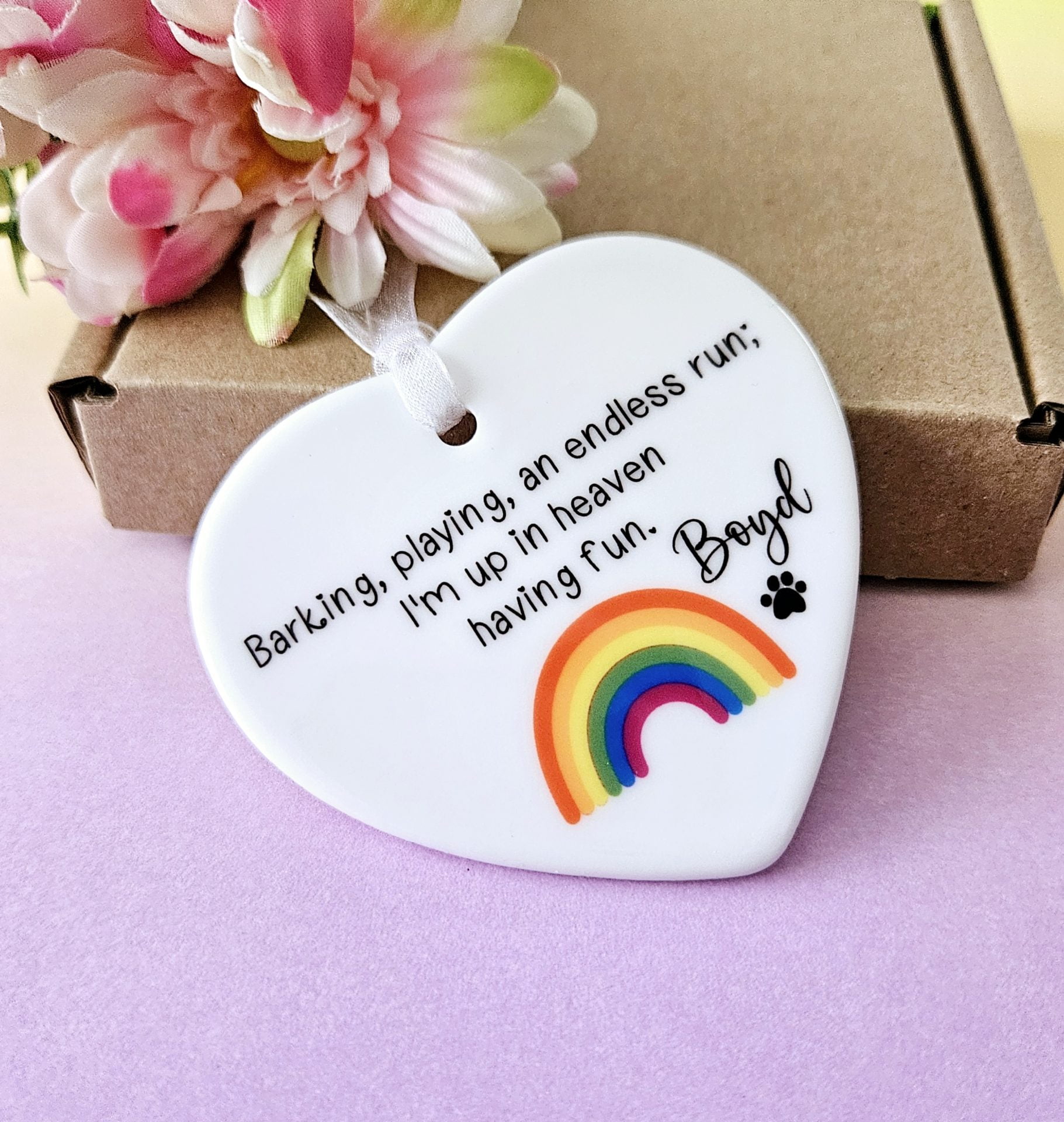 Barking Playing An Endless Run, Pet Memorial Gift, Personalised Dog Gift - Image 4