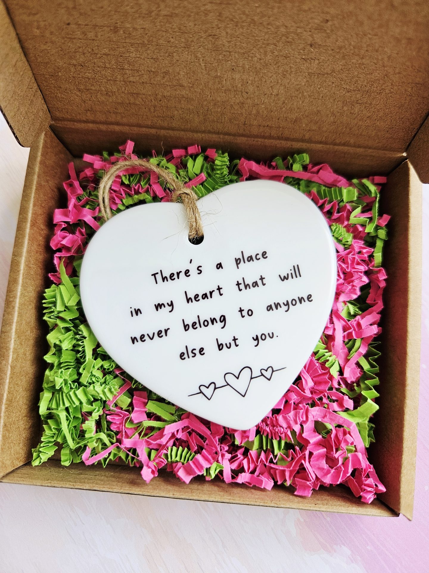 Friendship and love keepsake gift with touching heartwarming message