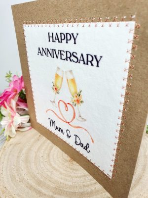 Personalised Anniversary Card, Happy Anniversary, Mam And Dad, Mum And Dad