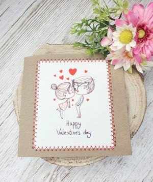 Happy Valentines Day Card | Valentines Card For Him | Simple Valentines Day Card