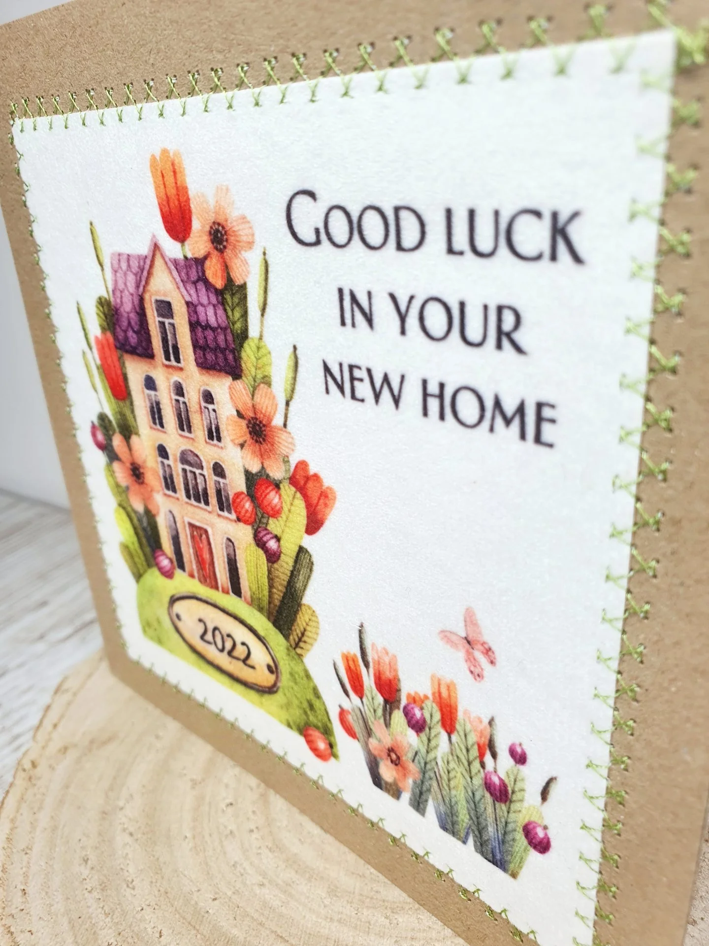 Good Luck In Your New Home, Whimsical, Greeting Card, New Home Card, First Home - Image 3