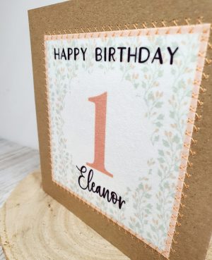 Personalised 1st Birthday Card, Milestone Birthday, Keepsake, 1st Birthday