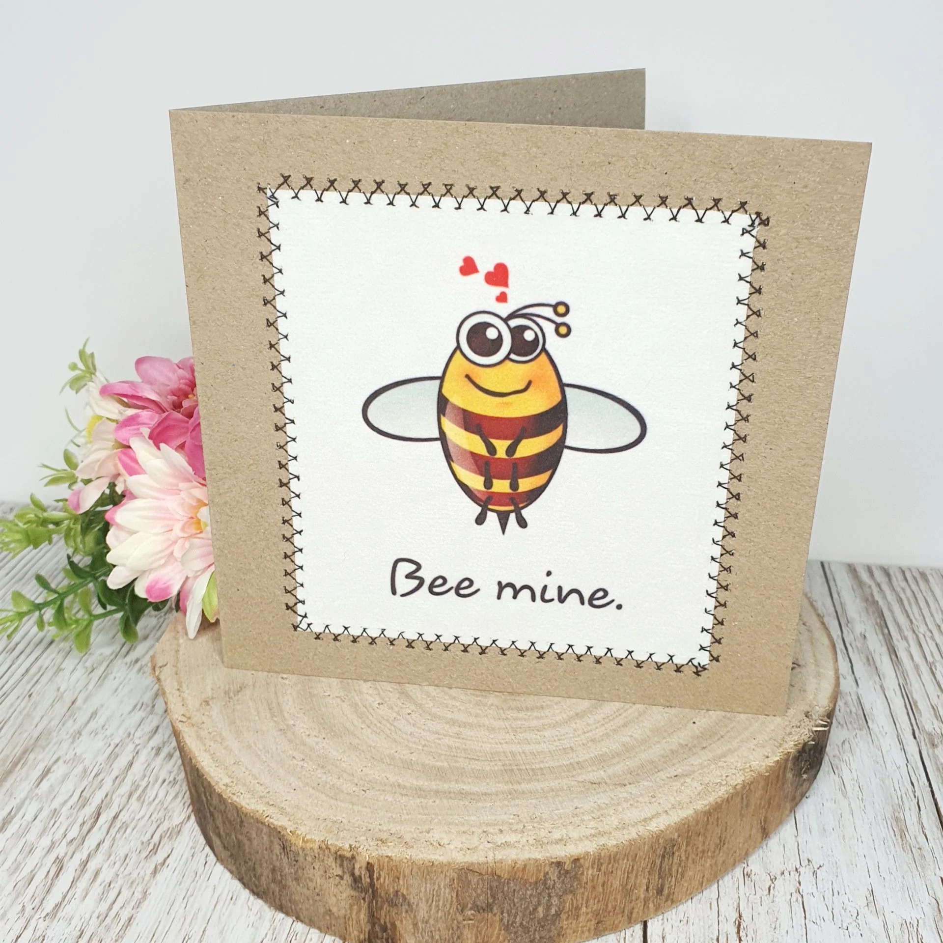 Bee Mine | Valentines Day Card | Love Bees | Bumble Bee | Cute Valentines Day - Image 4