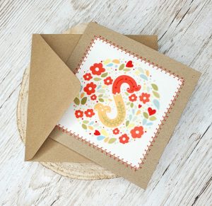 Personalised initial Birthday Card