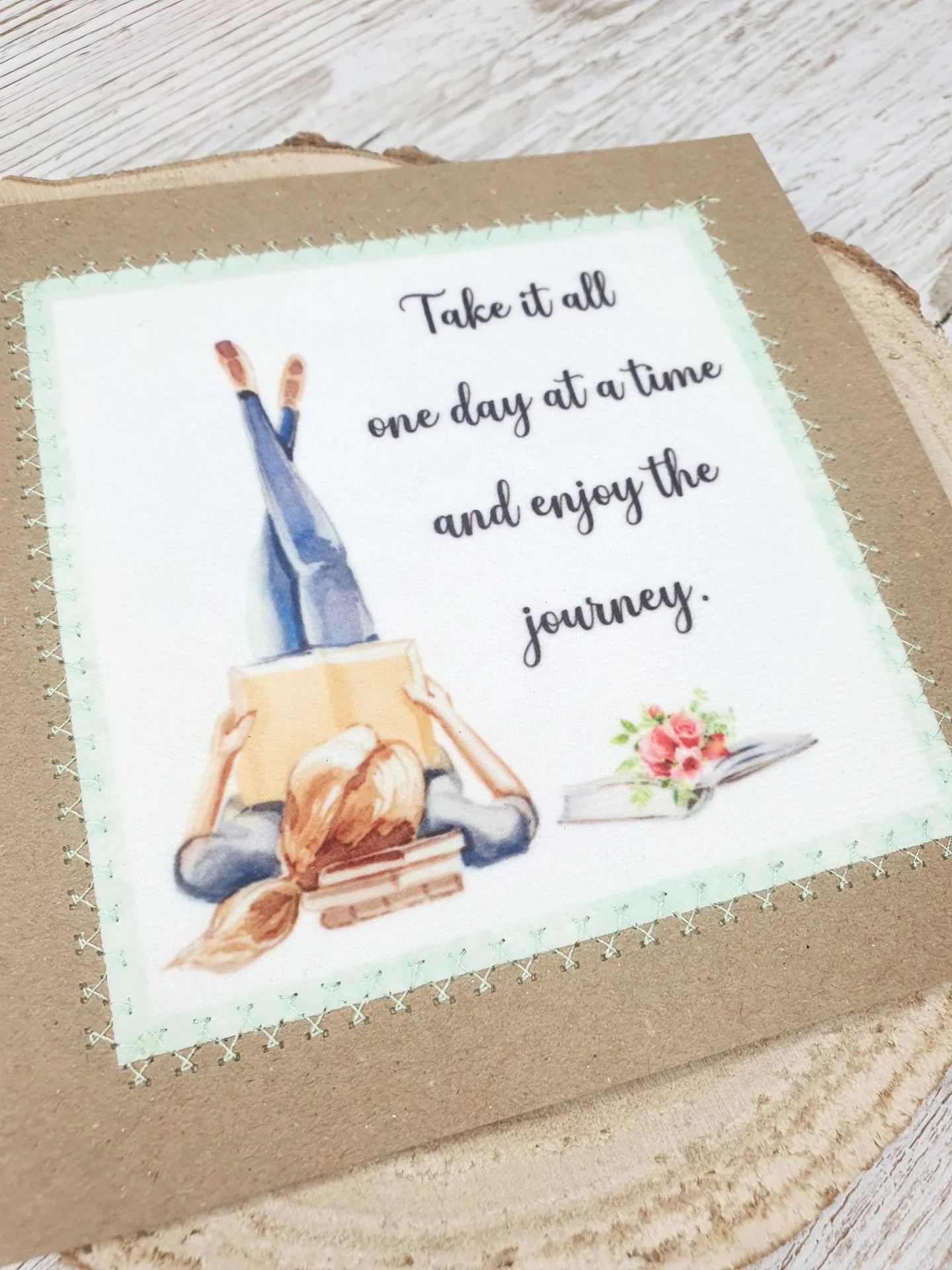 Take It All One Day At A Time, Enjoy The Journey, Good Luck Card, Going To Uni - Image 3