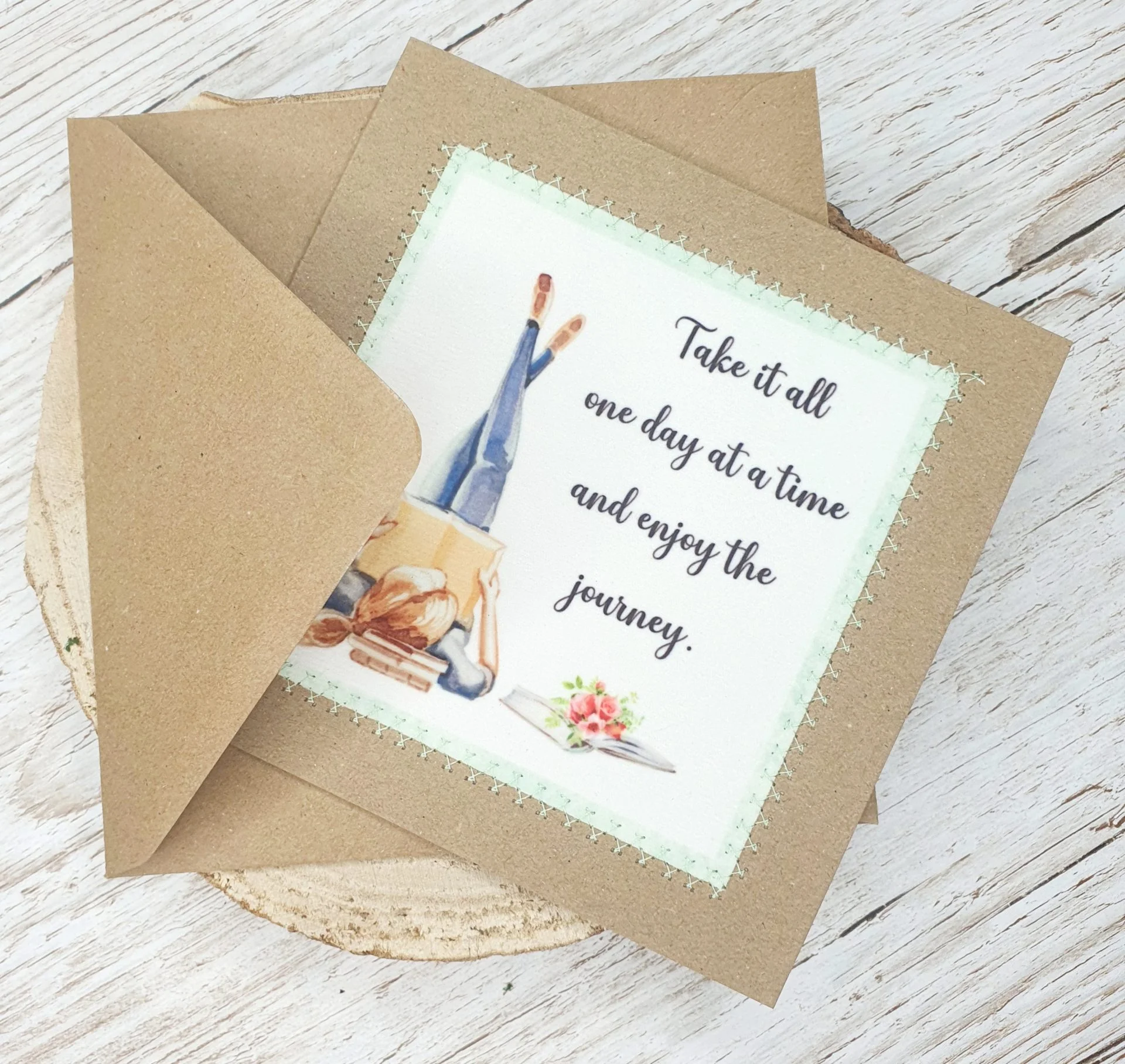 Take It All One Day At A Time, Enjoy The Journey, Good Luck Card, Going To Uni - Image 4