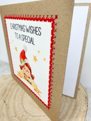 Christmas Wishes To A Special Niece, Handmade Christmas Card For Niece