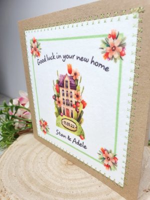 Good Luck In Your New Home, Greeting Card, New Home Card, Personalised