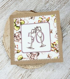 50th Birthday Card For Her | Friends 50th Birthday | Handmade Cards | Happy 50th