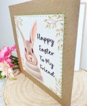 Happy Easter Card, Friend, Easter Bunny, Easter, Happy Easter, Rabbit