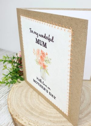Happy Mother's Day Card, For My Wonderful Mum, Greeting Card