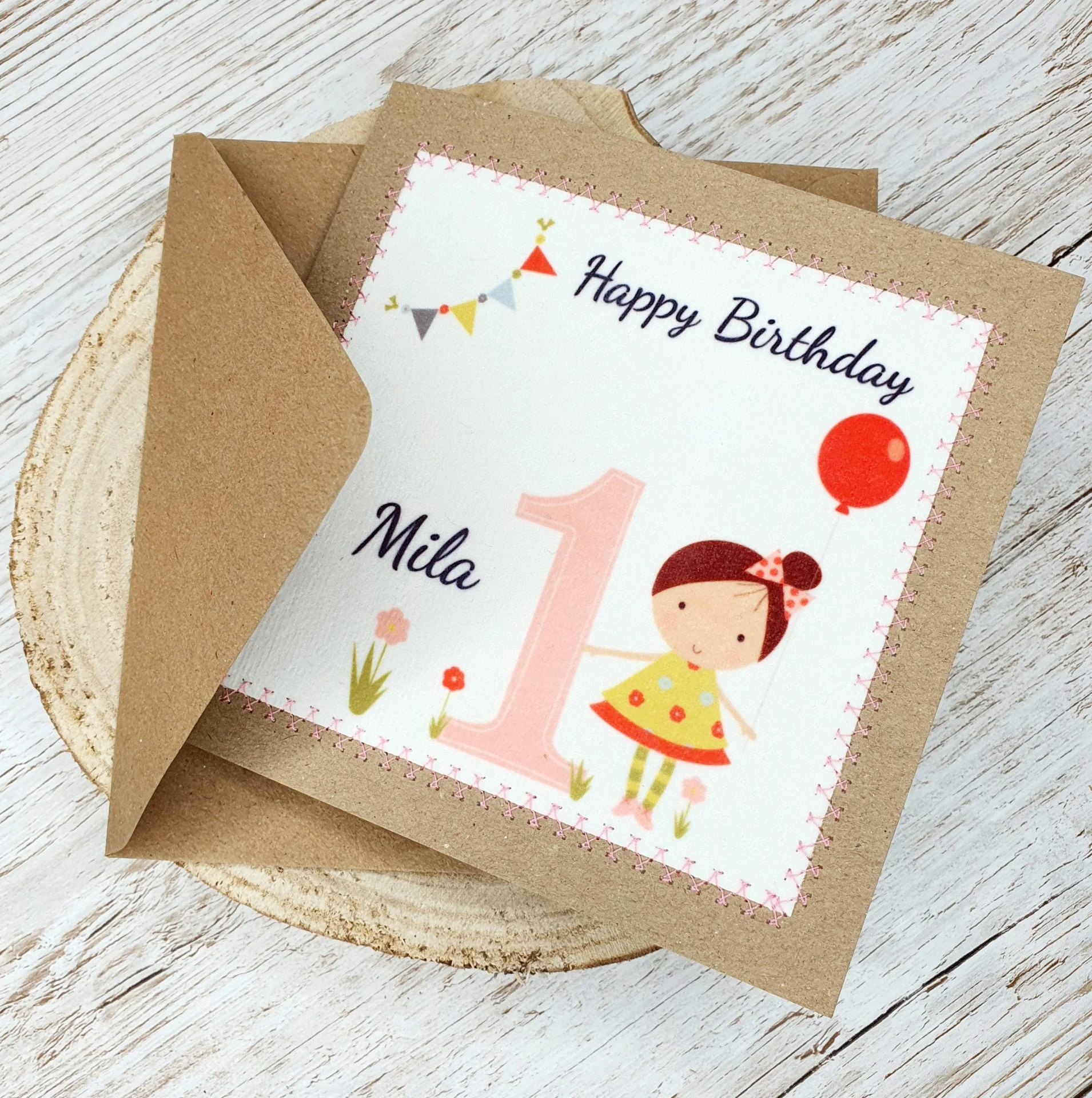 First Birthday Card | 1st Birthday Card, Personalised Card | Happy Birthday - Image 4