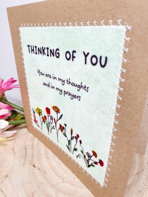 Thinking Of You Card, You Are In My Thoughts, In My Prayers, Sympathy Card