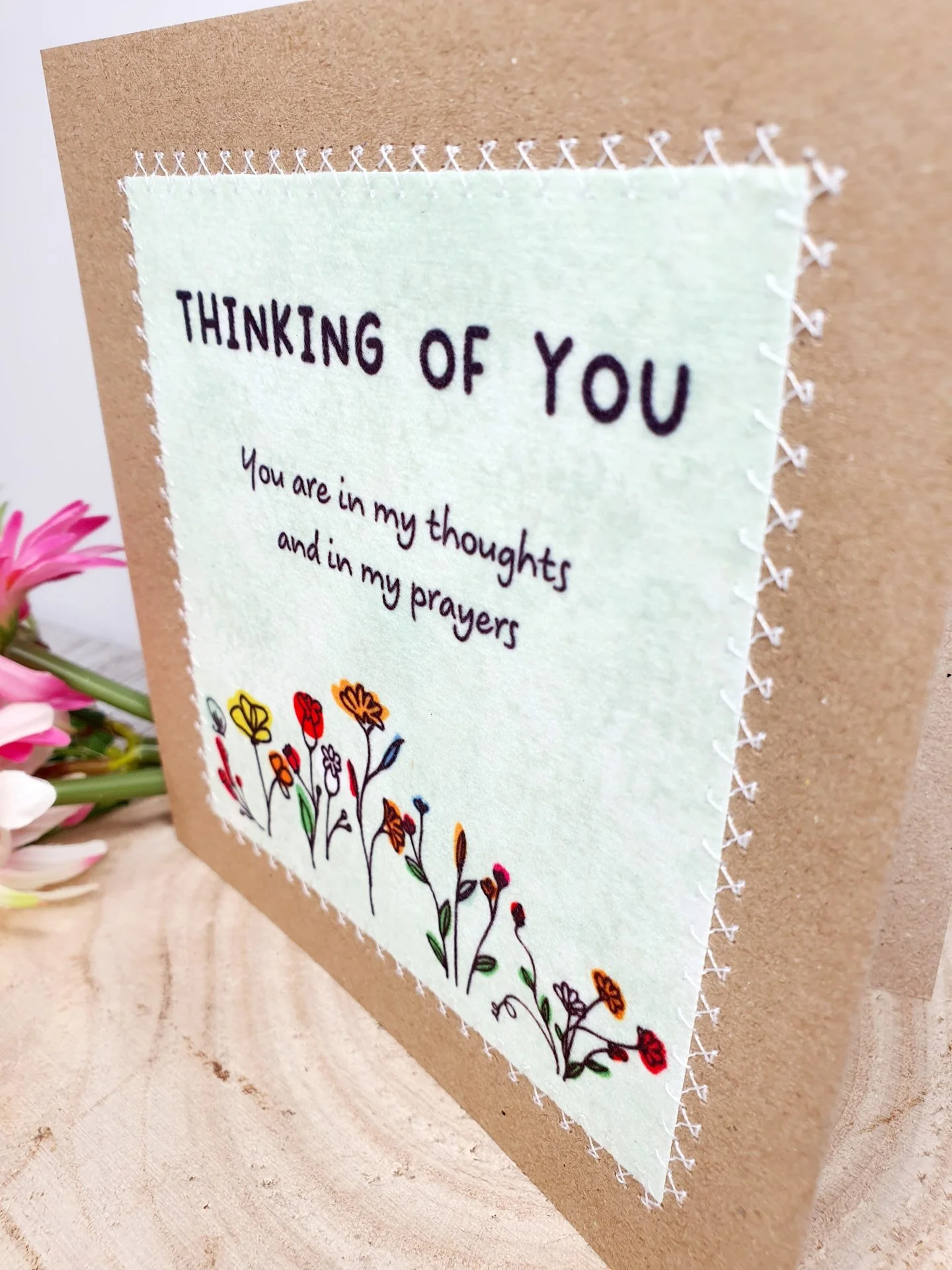 Thinking Of You Card, You Are In My Thoughts, In My Prayers, Sympathy Card