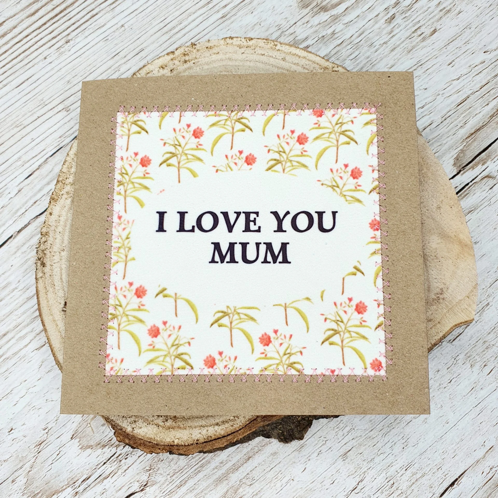 I Love You Mum, Happy Mother's Day Card, Homemade Card, Greeting Card - Image 4