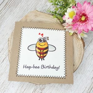 Happy Birthday | Bee Birthday Card | Bumble Bee Birthday Greetings