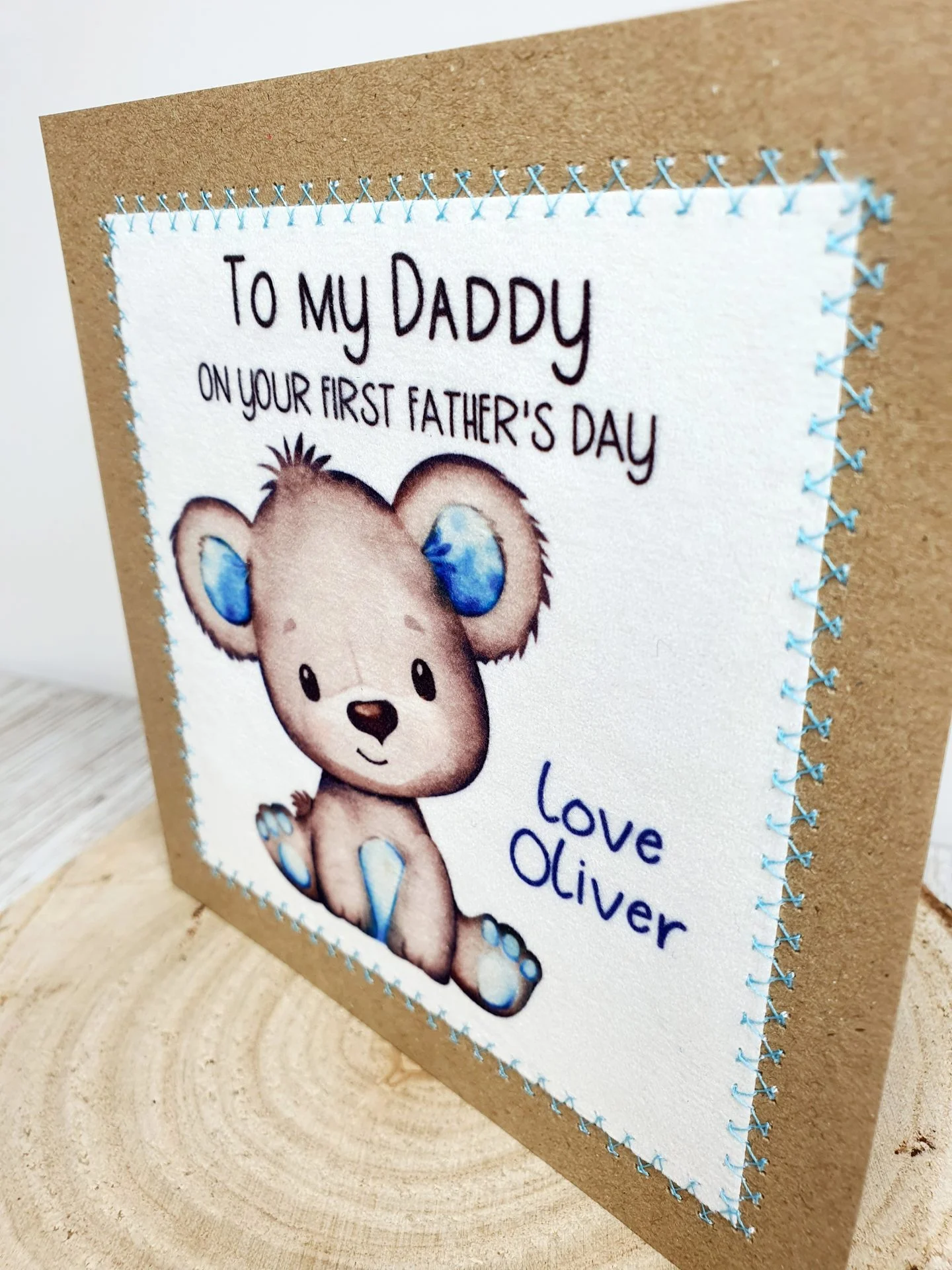 First Fathers Day Card, personalised, First Fathers Day, Daddy, New Daddy - Image 3
