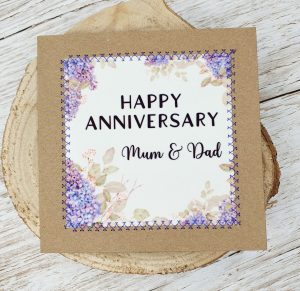 Happy Anniversary Mum & Dad, Happy Wedding Anniversary, Anniversary Card