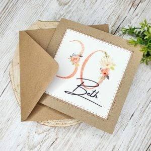 Personalised Happy 30th Birthday Card | 30th Birthday Card For Her