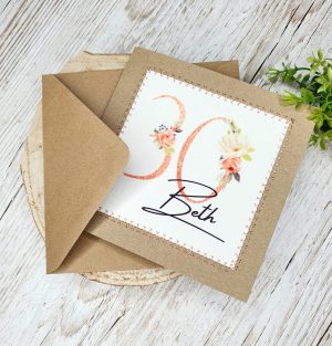 Personalised Happy 30th Birthday Card | 30th Birthday Card For Her