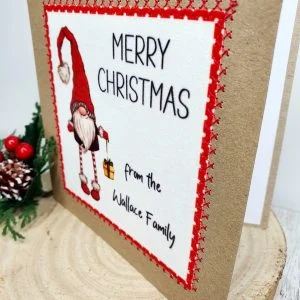 Merry Christmas, From All The Family, Christmas Card, Greeting Card, Handmade