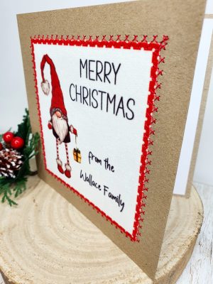 Merry Christmas, From All The Family, Christmas Card, Greeting Card, Handmade