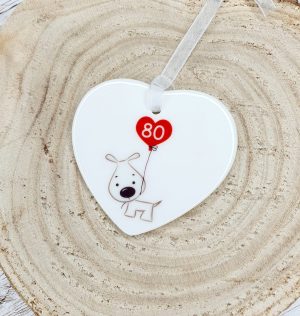 80th Birthday Ceramic