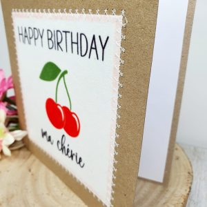 Happy Birthday Ma Cherie, Birthday Card For Her, Happy Birthday, Greetings Card