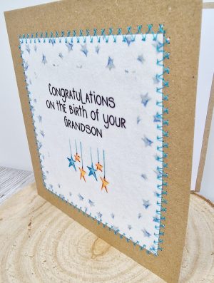 Congratulations, New Grandson Card, Grandparent Card, New Baby Grandson