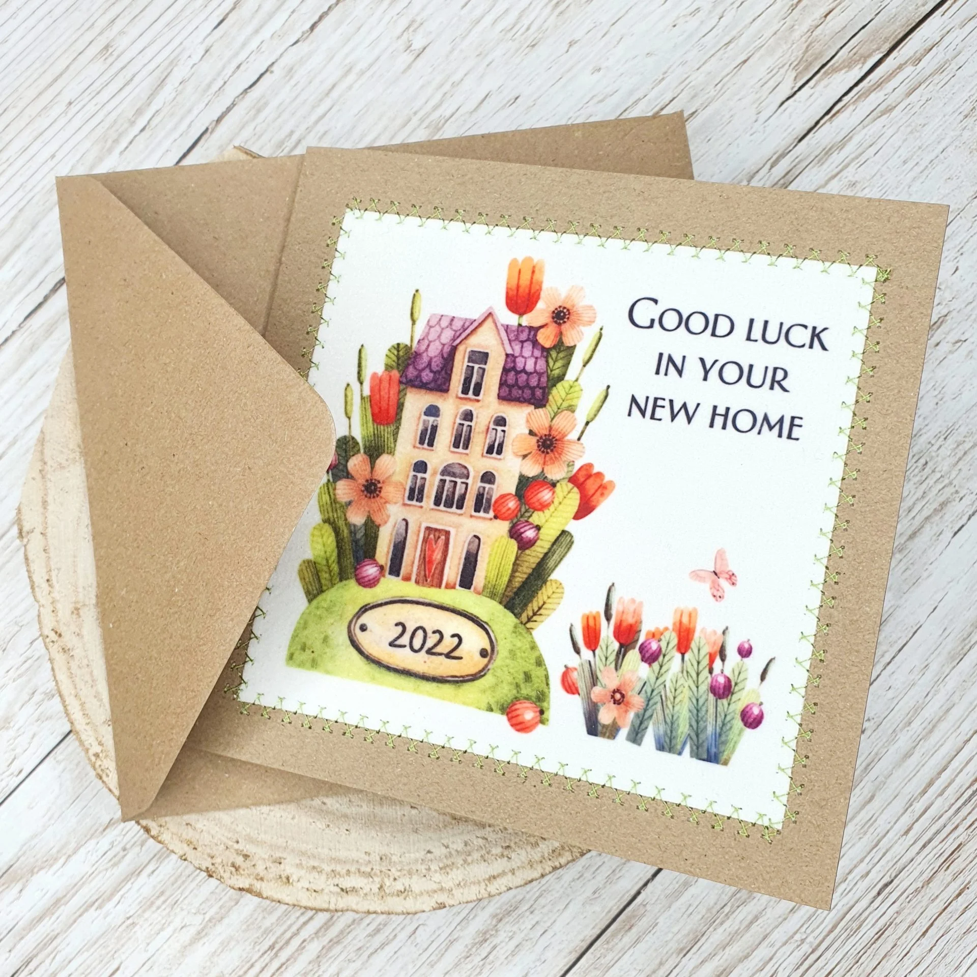 Good Luck In Your New Home, Whimsical, Greeting Card, New Home Card, First Home - Image 5