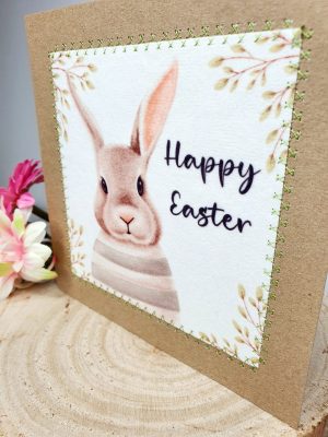 Happy Easter Card | Easter Bunny | Happy Easter | Rabbit | Handmade | Unique