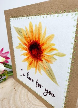 I'm Here For You, Greeting Card, Thinking Of You, Sympathy Card, Handmade
