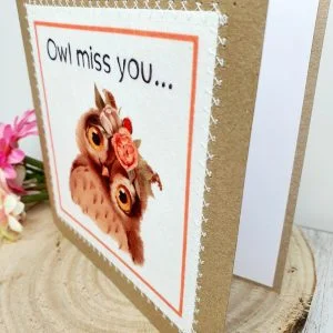 Owl Miss You, , Retirement, Greeting Card, Sorry You Are Leaving, Bon Voyage