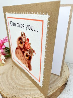 Owl Miss You, , Retirement, Greeting Card, Sorry You Are Leaving, Bon Voyage