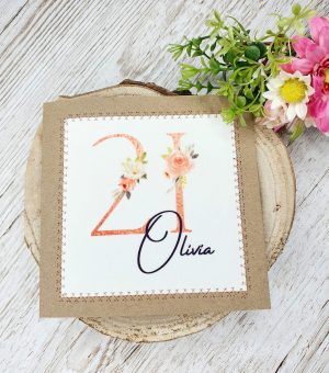 Personalised Happy 21st Birthday Card | 21st Birthday Card For Her