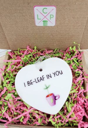 I Believe in You, Encouragement Gift, Good Luck, New Job Gift, Crazy Plant Lady