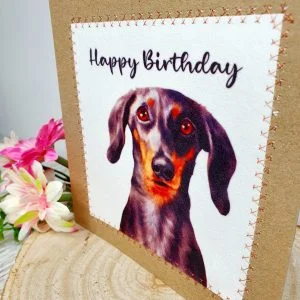 Dachshund, Sausage Dog, Birthday Card, Greeting Card, Dachshund Birthday Card