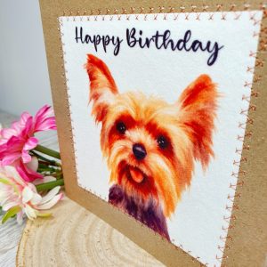 Yorkshire Terrier, Yorkie, Birthday Card, Greeting Card, Yorkie Birthday Car