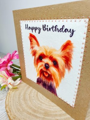 Yorkshire Terrier, Yorkie, Birthday Card, Greeting Card, Yorkie Birthday Car