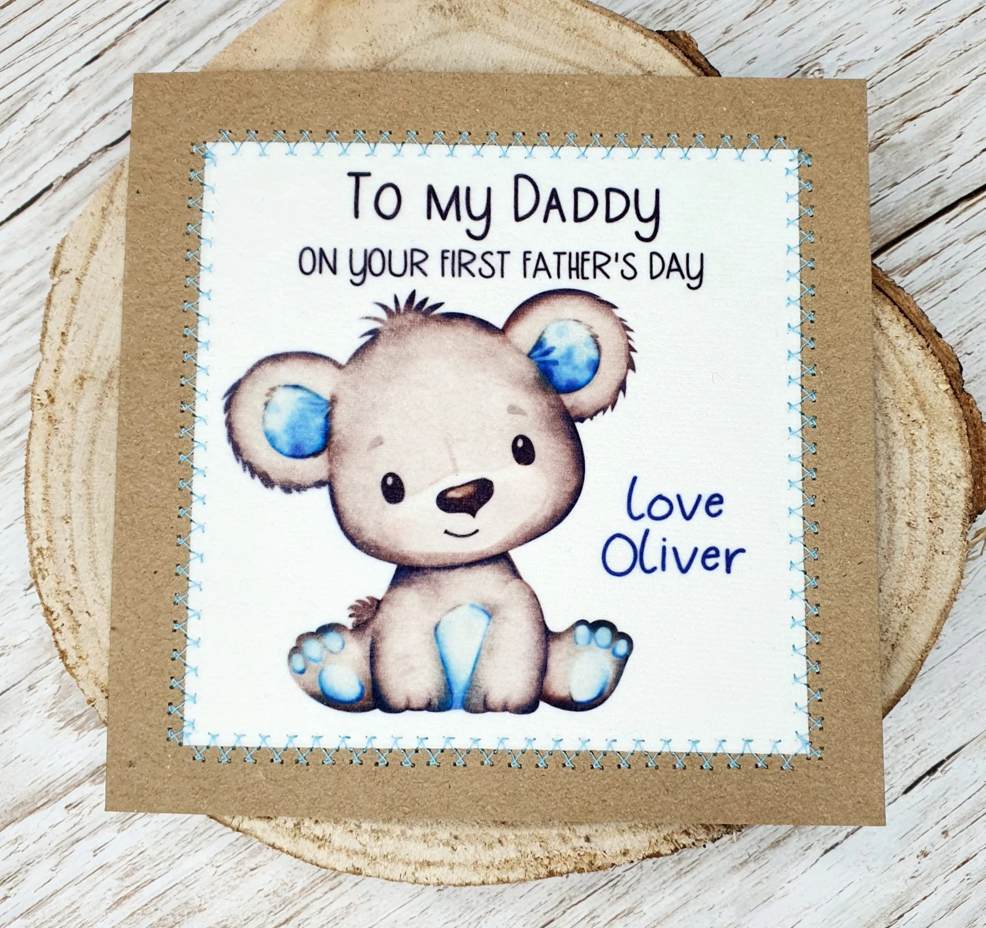 First Fathers Day Card, personalised, First Fathers Day, Daddy, New Daddy - Image 4
