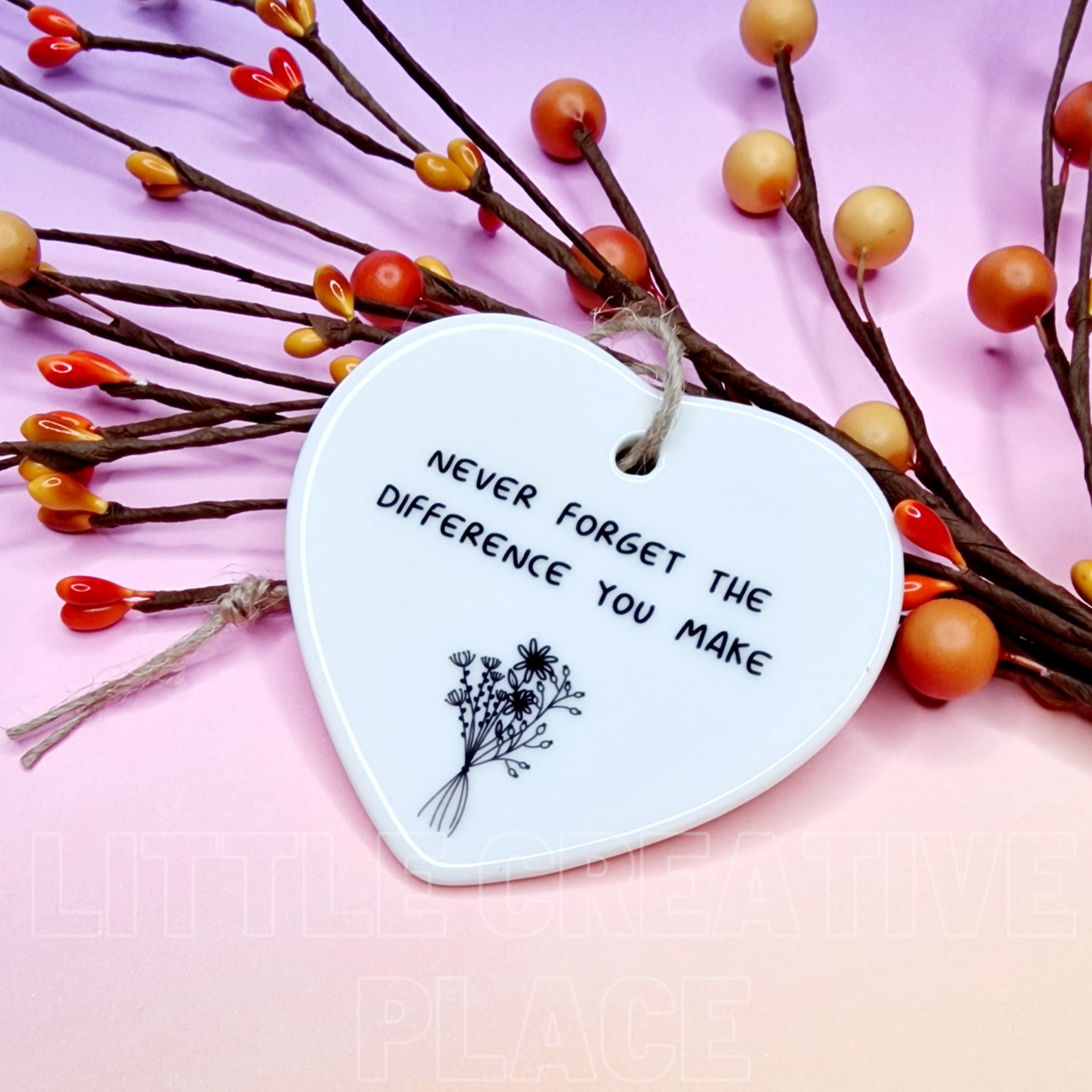 Never Forget The Difference You Make thank you keepsake for teacher mentor or colleague