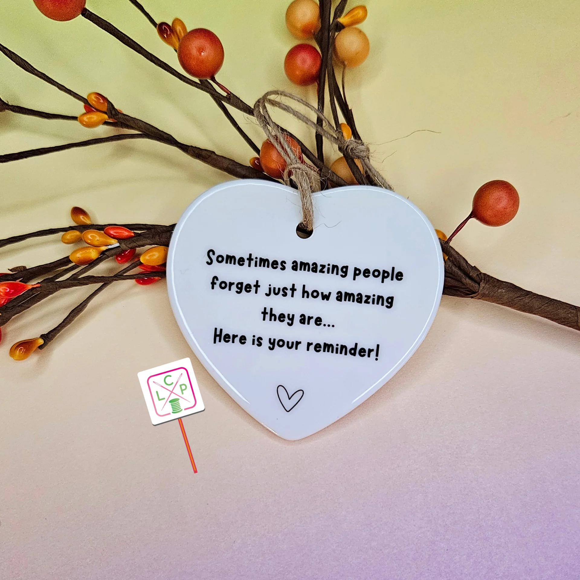 Personalised Ceramic Heart Keepsake – Encouragement Gift - Image 2