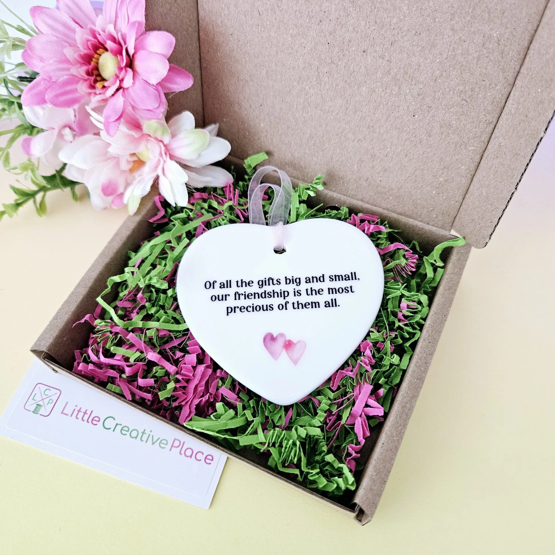 Friendship Ceramic Heart Keepsake | Thank You Gift - Image 5