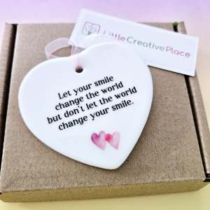 Let Your Smile Change The World Ceramic, *GIFT BOX INCLUDED*