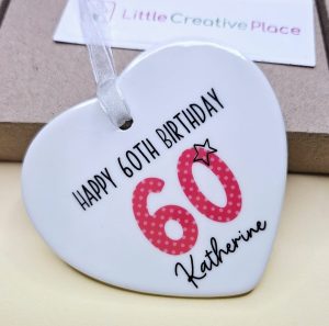 60th Birthday Gift, Ceramic, *Gift Box Included*