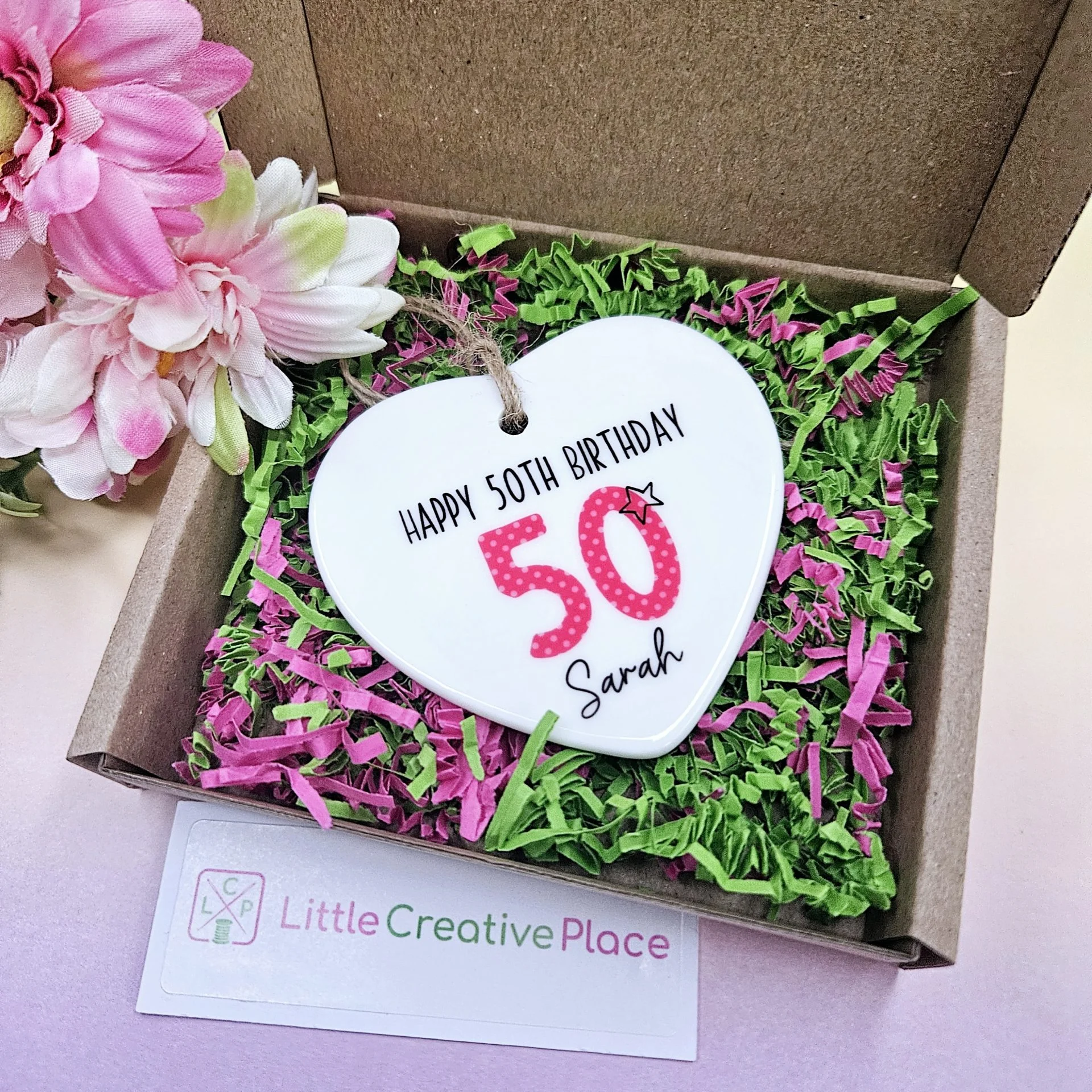 50th Birthday Gift, Ceramic, *Gift Box Included* - Image 6