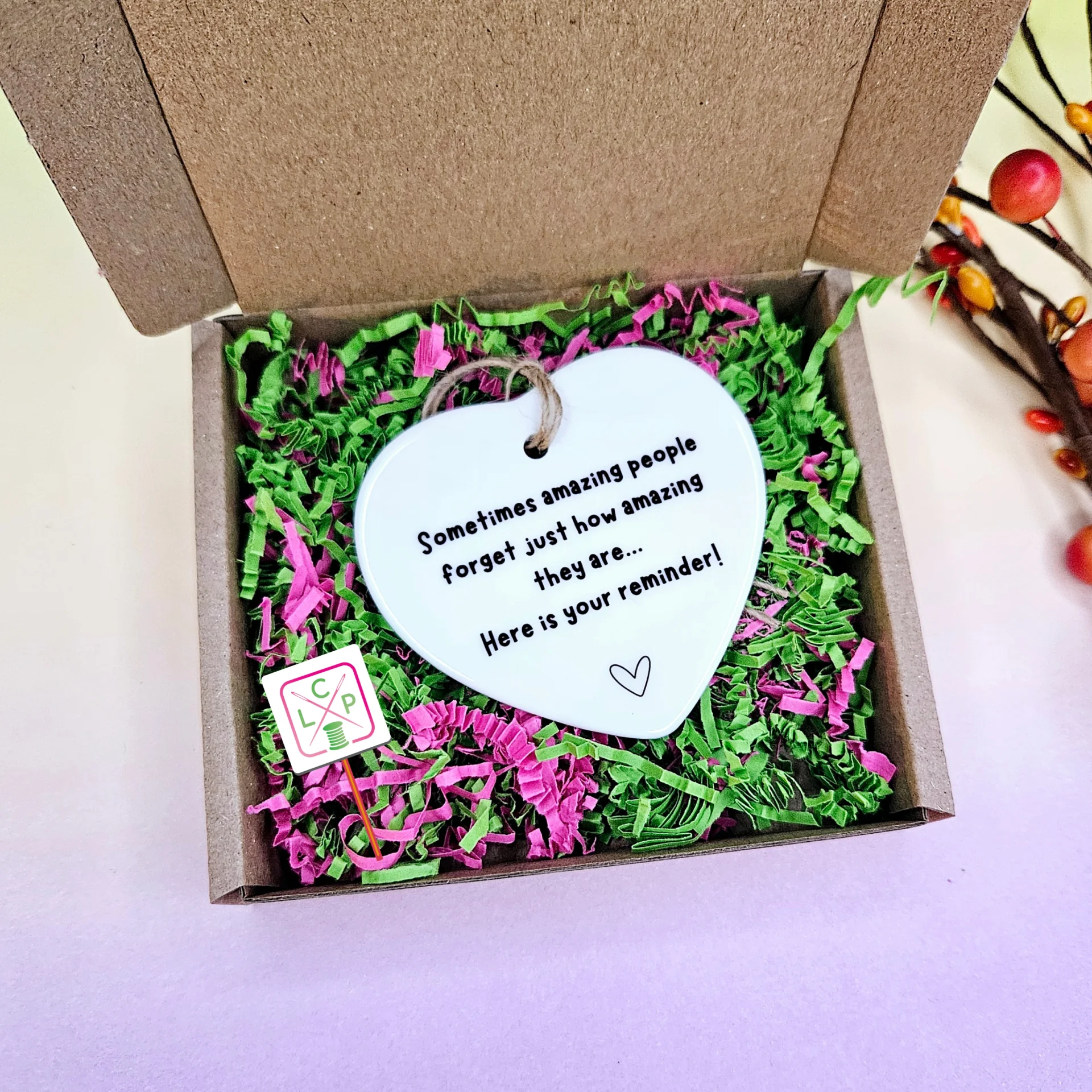 Personalised Ceramic Heart Keepsake – Encouragement Gift - Image 4