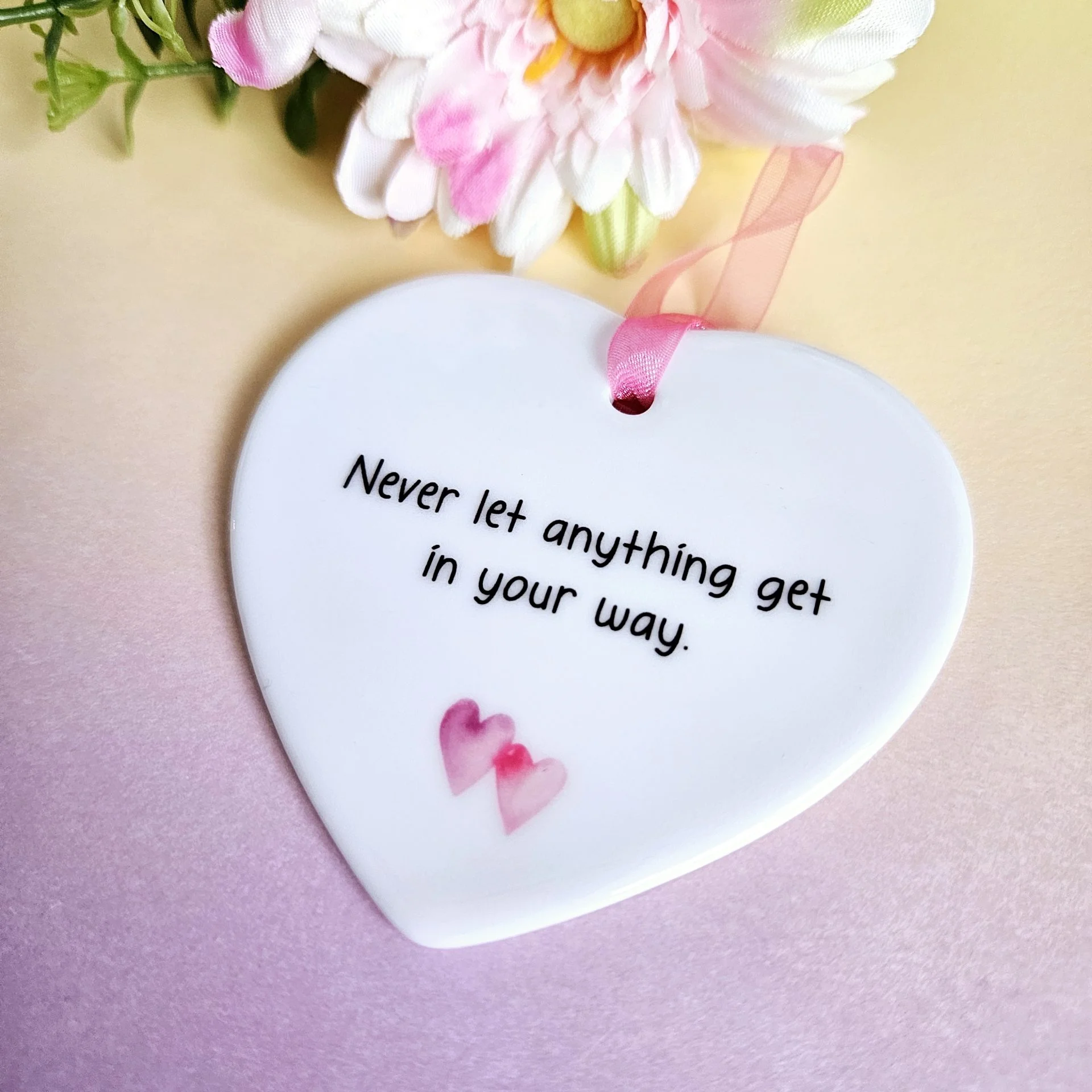 Never Let Anything Get in Your Way, Ceramic Inspirational Quote - Image 2